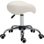 Tabouret � roulettes, tabouret de massage avec hauteur r�glable 49 - 61 cm et selle ergonomique, chaise ...