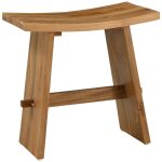 Tabouret de salle de bain marron 50 x 29, 5 x 50, 5 cm vidaxl