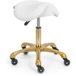 Physa - tabouret triste - 570 - 750 mm - 150 kg - blanc / doré Physa - tabouret triste - 570 - 750 mm - 150 kg - blanc / doré