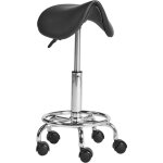 Tabouret selle si�ge de bureau en simili cuir avec structure m�tallique fonction pivotante hauteur r�glable ...