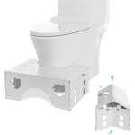 Tabouret de toilette pliable tabouret physiologique de salle de bain pour adultes et enfants tabouret ...