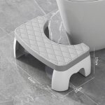 Tabouret de toilette, pour salle de bain, en plastique robuste, portable, 17, 8 cm, pour adultes, chaque ...