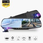 Tachygraphe double objectif avant et arri�re double enregistrement hd vision nocturne r�troviseur hd ...