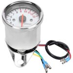 Tachym�tre de moto jauge de tachym�tre, tachym�tre d'affichage � led de moto universel 12 v, jauge de ...