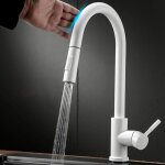 Type tactile inductif mitigeur cuisine, avec douchette extractible, robinet cuisine monocommande, mitigeur ...