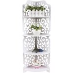 Tagre d'angle  4 niveaux, tagres en bois mdf, tagre pour plantes, tagre d'angle, tagre de rangement ...