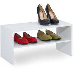 Relaxdays - tagre  chaussures, pour 4 paires, compacte, 2 niveaux, empilable, hlp : 29, 5 x 60 x 29, ...