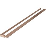 Tag�re de douche avec barre � serviettes, en laiton bross� - 800 - 02 - 65