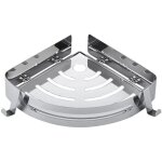 Tag�re douche, etagere salle de bain d'angle sans per�age en, acier inoxydable avec 2 crochets pour salle ...