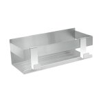 Tagre douche murale etagere salle de bain avec 2 crochets acier inox serviteur de douche sans perage ...