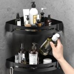 Treetalk - tagre de douche sans perage, lot de 2, tagres de salle de bain autocollantes en acier ...