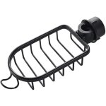 Sollbry - tagre douche sans percage , noir tagre salle de bain, porte savon barre douche, support ...