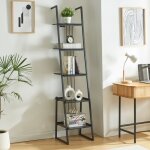 [en. casa] - tag�re �chelle storfjord 184 x 40 x 40 cm noir