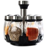 Tagère à épices pour pots à épices, carrousel à épices rotatif à 350°, étagère à épices portable en acier ... Tagère à épices pour pots à épices, carrousel à épices rotatif à 350°, étagère à épices portable en acier ...