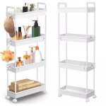 Tag�re �tag�re de salle de bain �tag�re � livres avec 4 �tag�res �tag�re murale polyvalente