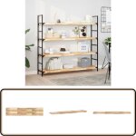 Vidaxl - tagre flottante 120x30x4 cm bois d'acacia massif non trait - etagere murale - tagre bois ...