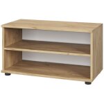 Vicco - tagre  livres berno, chne dor / blanc, 70. 8x38. 9cm avec 2 compartiments