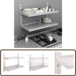 Vidaxl - tagère murale à 2 niveaux acier inoxydable 100x30 cm - Étagère murale - Étagère cuisine - rangement ... Vidaxl - tagère murale à 2 niveaux acier inoxydable 100x30 cm - Étagère murale - Étagère cuisine - rangement ...