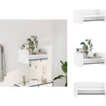 Vidaxl - tagre murale blanc 70, 5x35x30, 5 cm bois d'ingnierie - tagre murale - tagre blanche - ...