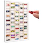 �tag�re murale de collection en bois blanc - 90 compartiments
