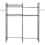 Tagre de rangement  4 niveaux pour lave - linge et sche - linge, avec tringle, crochets et tagres ...