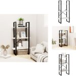 Tagre de rangement blanc 60x30x105 cm bois de pin massif - bibliothque blanche - tagre bois - meuble ...