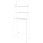 Tagère de rangement de salle de bain à 3 niveaux, Étagère de toilettes, Étagère wc, blanc - haloyo Tagère de rangement de salle de bain à 3 niveaux, Étagère de toilettes, Étagère wc, blanc - haloyo