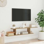 Tagère tv murale, meuble tv, etagère de rangement, meuble tv, etagère de rangement chêne artisanal 125x18x23cm ... Tagère tv murale, meuble tv, etagère de rangement, meuble tv, etagère de rangement chêne artisanal 125x18x23cm ...