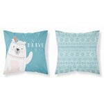 Taie d'oreiller bb 40x40 ourson coton