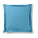 Taie d'oreiller  pr�mium  toutes dimensions - pr�mium cyan - 63 x 63 cm volant plat piqu�