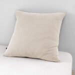 Taie d'oreiller double gaze de coton pampa 60x60 cm