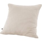 Taie d'oreiller gaze de coton 60 x 60 cm gaia coloris beige pampa Taie d'oreiller gaze de coton 60 x 60 cm gaia coloris beige pampa