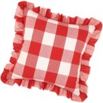 Taie oreiller imprim�e rouge housse de coussin protectrice pour canap� et fauteuil