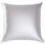 Taie d'oreiller - inphysio - soie mrier 22 mm - hypoallergnique - 65 x 65 cm - blanc