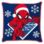 Taie d'oreiller jeunesse 40x40 spiderman noël velours Taie d'oreiller jeunesse 40x40 spiderman noël velours