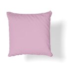 Taie d'oreiller en satin de coton 40x40 rose poudr�