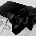 Taie d'oreiller en soie (1) - convient aux personnes qui ont chaud et qui transpirent la nuit, douce ...