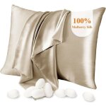 Taie oreiller soie, pour cheveux et peau, des deux c�t�s taieoreiller en soie de m�rier au pouce doux ...