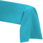 Taie de traversin 45 x 185 cm - bleu turquoise - 100% coton 57 fils