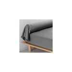 Taie de traversin taie d'oreiller 85 x 185 cm en coton , 100% percale coloris anthracite