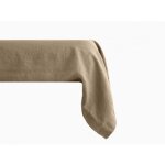 Taie de traversin palace pur coton teint lav, 63 fils / cm vent du sud - palace camel - 43 x 195 cm ...