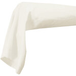 Taie de traversin unie en 100% coton blanc 86x140 cm