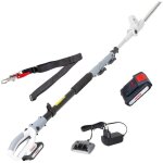 Taille haie sans fil 20v - lame de 40 cm batterie lithium 2. 0ah + chargeur 20v - perche t�lescopique ...