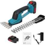 Taille - haie sans fil au lithium, portable, double usage, batterie 21 v, pour l'�lagage, avec 2, 0 ah ...