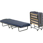 Lit pliant ada, lit pliant avec sommier  12 lattes, matelas inclus, lit peu encombrant, 100% made in ...