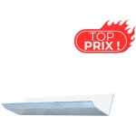 Talon mural eco50 alu de couvertine pour acrotre toit - terrasse - blanc pur - ral 9010 - aluhome