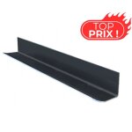 Talon mural eco50 alu de couvertine pour acrotère toit - terrasse - noir foncé - ral 9005 - aluhome Talon mural eco50 alu de couvertine pour acrotère toit - terrasse - noir foncé - ral 9005 - aluhome