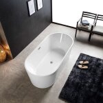 Tamara - baignoire lot ovale en acrylique 160cm - design lgant
