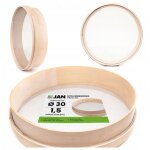 Tamis de construction : tamis � mailles de 35 cm de diam�tre et de 1, 5 mm de largeur de maille.