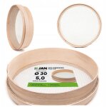 Tamis de construction. maille de tamis d'un diam�tre de 35 cm et d'une taille de maille de 5, 0 mm.